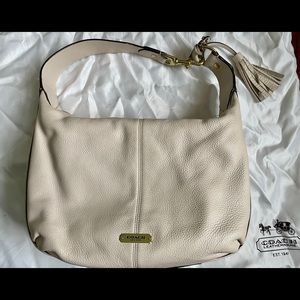 Coach leather hobo bag